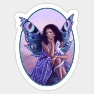 Evanescent Fairy & Dragon Art Sticker